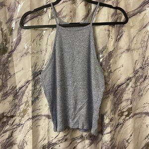 UK2LA BABY BLUE WITH WHITE CROPPED TOP